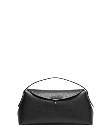 TOTEME T-Lock Top Handle Bag in Pebble Grain Leather | Thumbnail 1 TOTEME T-Lock Top Handle Bag in Pebble Grain Leather | Thumbnail 1