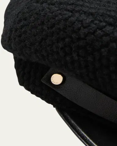 Inverni Woven Cashmere-Blend Newsboy Cap | Thumbnail 2