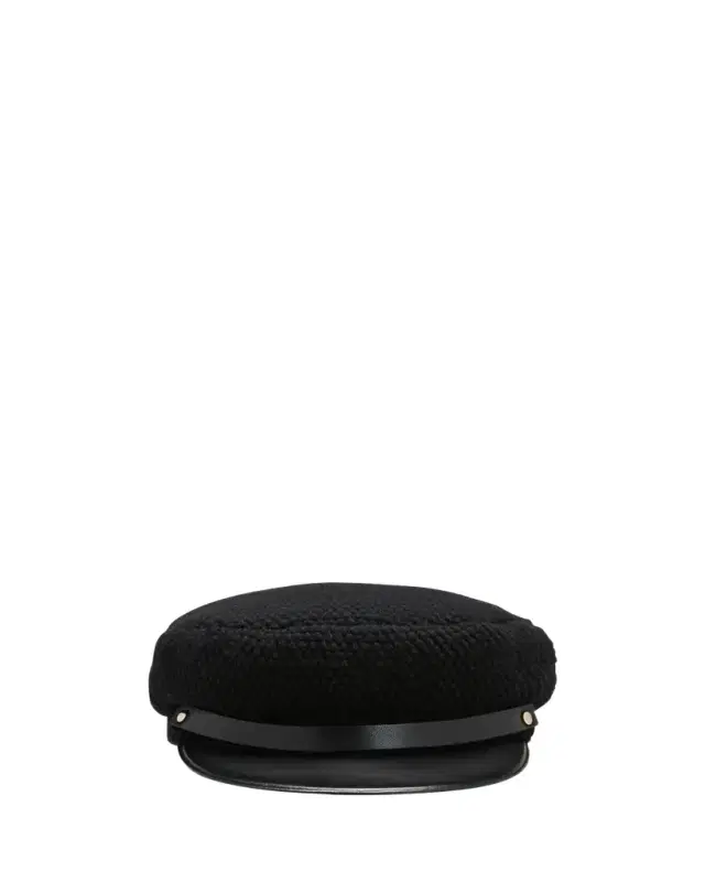 Woven Cashmere-Blend Newsboy Cap