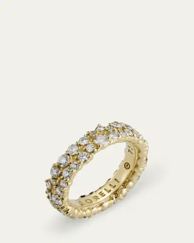 Paul Morelli 6mm Confetti Diamond Band Ring in 18K Gold, Size 6.5 | Thumbnail 3