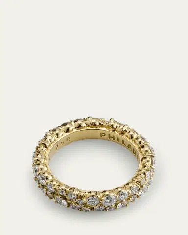 Paul Morelli 6mm Confetti Diamond Band Ring in 18K Gold, Size 6.5 | Thumbnail 4