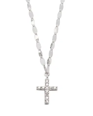 Lana 14K Gold Flawless Mini Cross Pendant Necklace | Thumbnail 1 Lana 14K Gold Flawless Mini Cross Pendant Necklace | Thumbnail 1