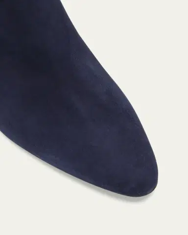 Manolo Blahnik Pitana Suede Block-Heel Knee Boots | Thumbnail 5
