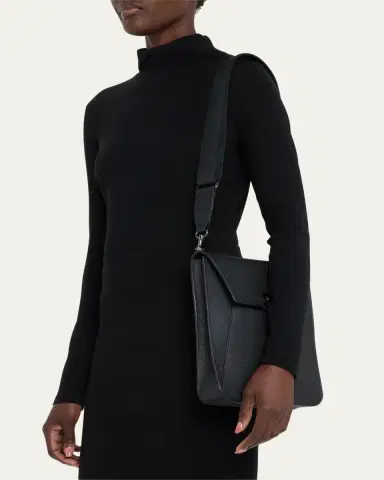 Akris Anouk Medium Flap Leather Messenger Bag | Thumbnail 2 Akris Anouk Medium Flap Leather Messenger Bag | Thumbnail 2