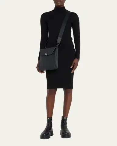 Akris Anouk Medium Flap Leather Messenger Bag | Thumbnail 5 Akris Anouk Medium Flap Leather Messenger Bag | Thumbnail 5