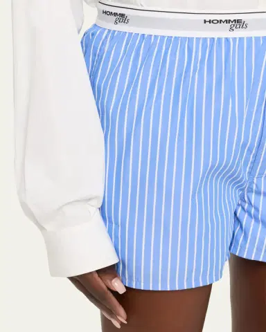 Hommegirls Classic Stripe Boxer Shorts | Thumbnail 5