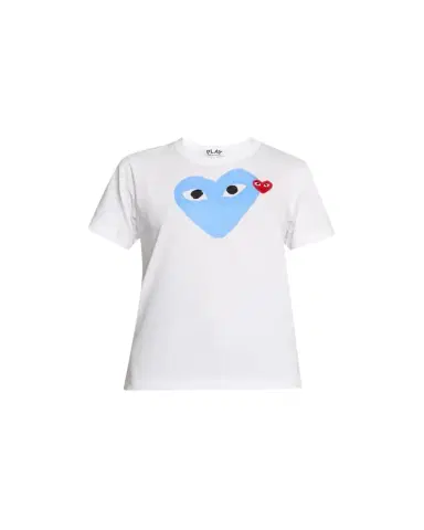 CDG Play Heart Eyes Logo Short-Sleeve T-Shirt | Thumbnail 1 CDG Play Heart Eyes Logo Short-Sleeve T-Shirt | Thumbnail 1