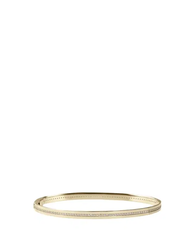 Lana 14K Gold Flawless Vanity Single Row Diamond Bracelet