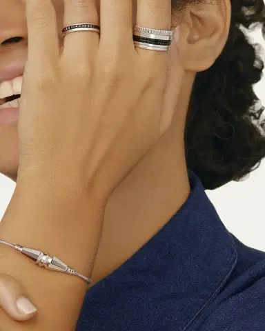 Boucheron Quatre Large Ring in White Gold with Black PVD, Size 54 | Thumbnail 2