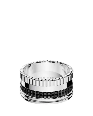 Boucheron Quatre Large Ring in White Gold with Black PVD, Size 54 | Thumbnail 1