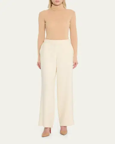 FUZZI Long-Sleeve Turtleneck Tulle Blouse | Thumbnail 2