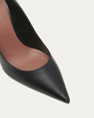 Amina Muaddi Ami Lambskin Pedestal Pumps | Thumbnail 3
