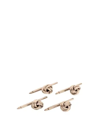 Bergdorf Goodman Men's 14K Rose Gold Knot Shirt Studs | Thumbnail 1