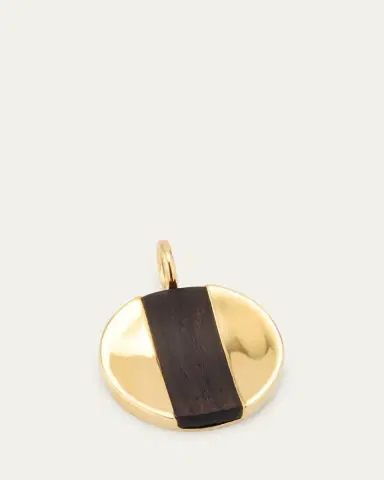 Kinraden Men's 18K Yellow Gold Mpingo Hardwood Oskar Pendant | Thumbnail 2 Kinraden Men's 18K Yellow Gold Mpingo Hardwood Oskar Pendant | Thumbnail 2