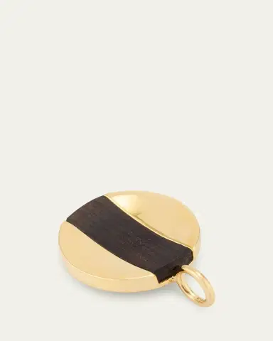 Kinraden Men's 18K Yellow Gold Mpingo Hardwood Oskar Pendant | Thumbnail 3 Kinraden Men's 18K Yellow Gold Mpingo Hardwood Oskar Pendant | Thumbnail 3