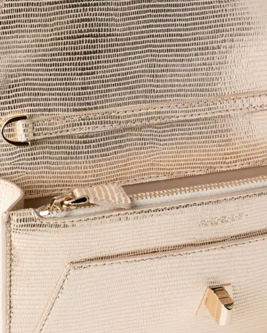 Akris Anouk Metallic Lizard-Embossed Crossbody Bag | Thumbnail 4 Akris Anouk Metallic Lizard-Embossed Crossbody Bag | Thumbnail 4