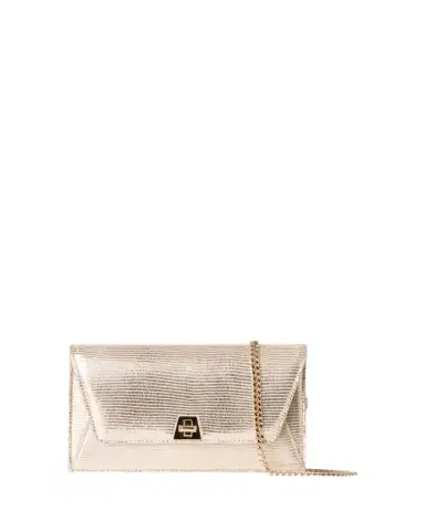 Akris Anouk Metallic Lizard-Embossed Crossbody Bag | Thumbnail 1 Akris Anouk Metallic Lizard-Embossed Crossbody Bag | Thumbnail 1