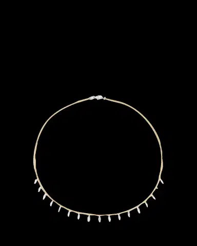Nikos Koulis 18K Gold Together Necklace with Diamond Fringe | Thumbnail 2 Nikos Koulis 18K Gold Together Necklace with Diamond Fringe | Thumbnail 2
