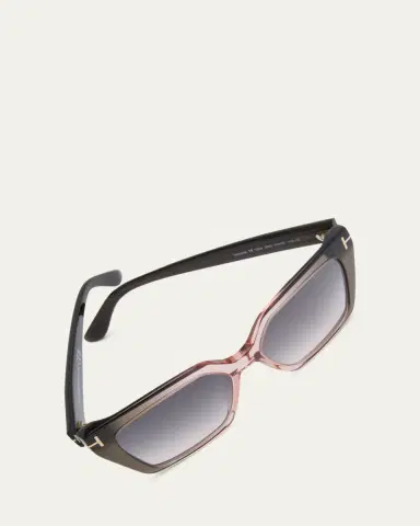 Tom Ford Winona Transparent Two-Tone Acetate Cat-Eye Sunglasses | Thumbnail 5 Tom Ford Winona Transparent Two-Tone Acetate Cat-Eye Sunglasses | Thumbnail 5