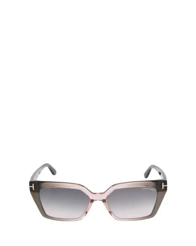 TOM FORD Winona Transparent Two-Tone Acetate Cat-Eye Sunglasses