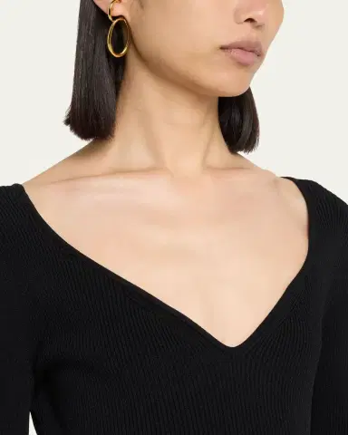 Charlotte Chesnais Delta Earring in Gold Plating, Single | Thumbnail 2