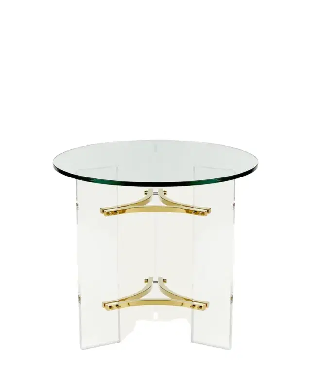 Interlude Home Tamara Acrylic Side Table