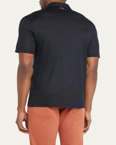 Zegna Men's Wool Polo Shirt | Thumbnail 3