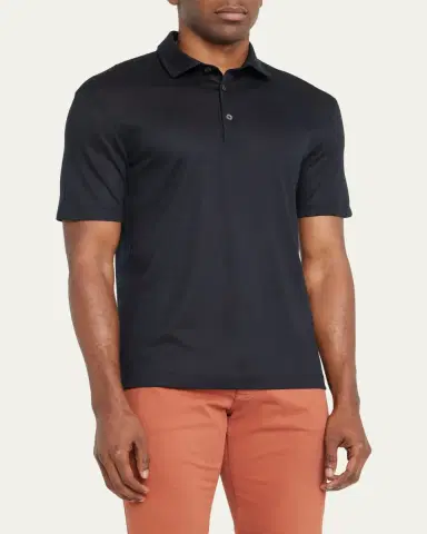 Zegna Men's Wool Polo Shirt | Thumbnail 4