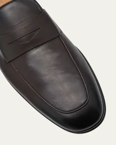 Ferragamo Men's Funes Leather Penny Loafers | Thumbnail 12