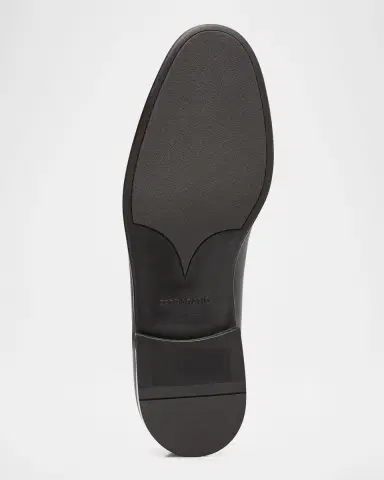Ferragamo Men's Funes Leather Penny Loafers | Thumbnail 6