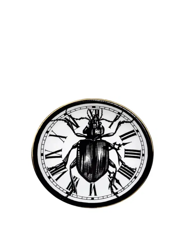 Beetle Clock Salad Dessert Plate