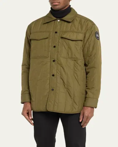 Canada Goose Men's Quilted Black Label Overshirt | Thumbnail 4 Canada Goose Men's Quilted Black Label Overshirt | Thumbnail 4