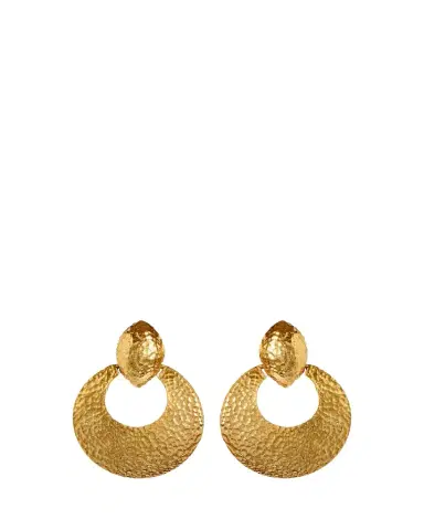 ben-amun Textured Hoop Clip-On Earrings | Thumbnail 1