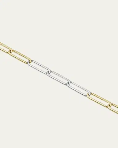 Kinraden Men's Exhaling Her Two-Tone Chain Link Necklace | Thumbnail 2 Kinraden Men's Exhaling Her Two-Tone Chain Link Necklace | Thumbnail 2