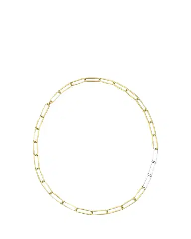 Kinraden Men's Exhaling Her Two-Tone Chain Link Necklace | Thumbnail 1 Kinraden Men's Exhaling Her Two-Tone Chain Link Necklace | Thumbnail 1