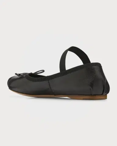 Miu Miu Leather Ballerina Flats | Thumbnail 3