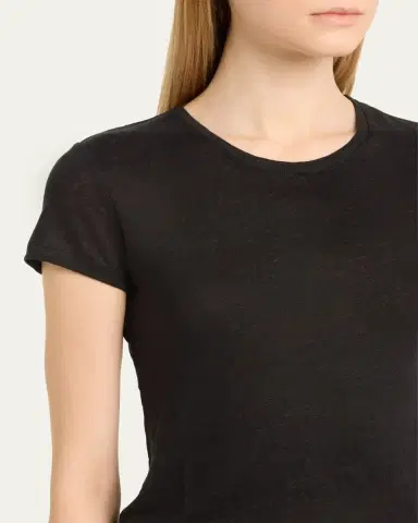 MAJESTIC FILATURES Stretch Linen Crewneck Tee | Thumbnail 5