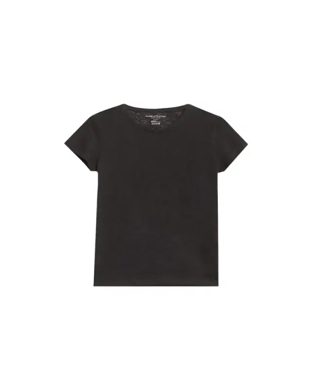 Stretch Linen Crewneck Tee