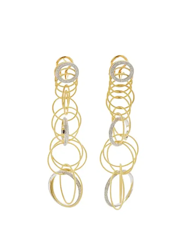 Hawaii Waikiki Short Pendant Earrings with Diamonds