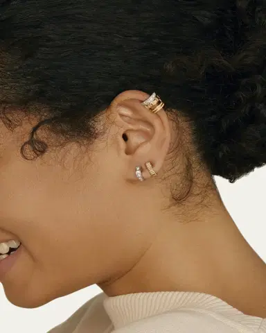 Boucheron Quatre Radiant Clip Earring in White Gold and Diamonds, Single | Thumbnail 2
