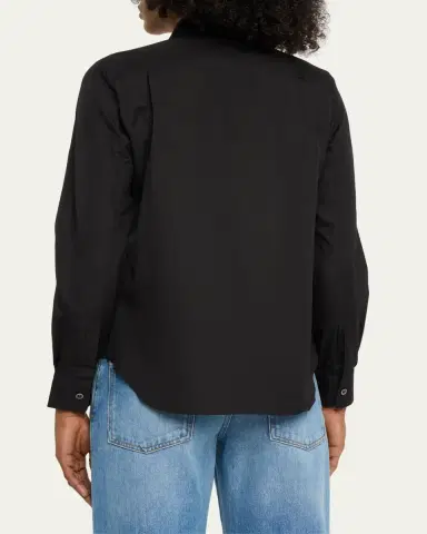 CDG Play Logo-Patch Woven Cotton Button-Front Shirt | Thumbnail 3 CDG Play Logo-Patch Woven Cotton Button-Front Shirt | Thumbnail 3