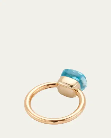 Pomellato Nudo Classic 18k Gold Ring with Blue Topaz | Thumbnail 4