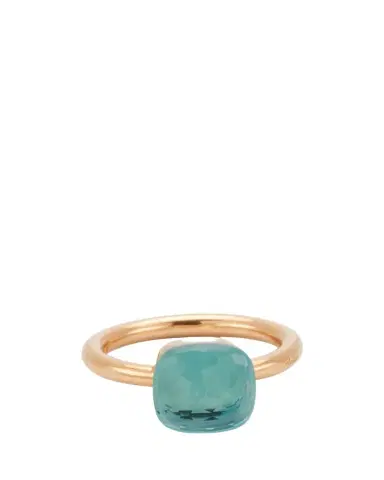 Pomellato Nudo Classic 18k Gold Ring with Blue Topaz | Thumbnail 1