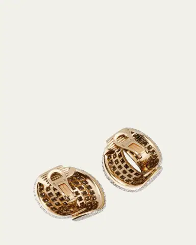 Vhernier White Gold White Diamond 10.65tcw Earclips | Thumbnail 2