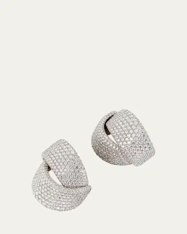 Vhernier White Gold White Diamond 10.65tcw Earclips | Thumbnail 4