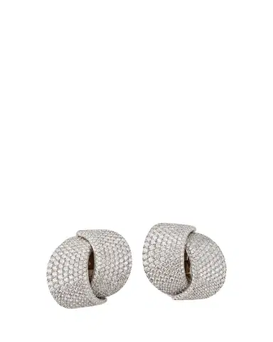 Vhernier White Gold White Diamond 10.65tcw Earclips | Thumbnail 1