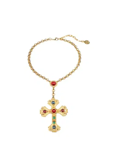ben-amun Long Cross Pendant Necklace | Thumbnail 1