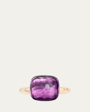 Pomellato Nudo Classic 18k Rose Gold Amethyst Ring | Thumbnail 4