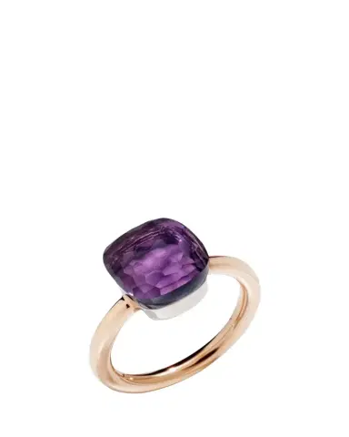 Pomellato Nudo Classic 18k Rose Gold Amethyst Ring | Thumbnail 1