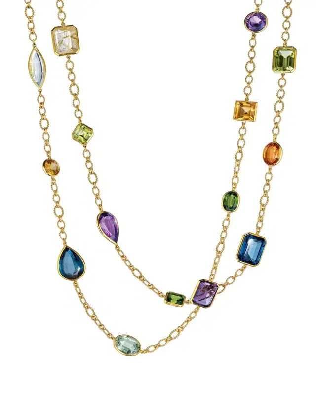 18K Yellow Gold Confetti Necklace